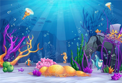 Undersea Summer Birthday Backdrops for Photography Prop