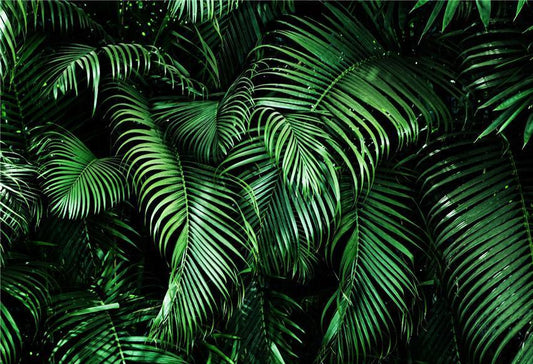 Tropical Leaves Holiday Spring Photo Booth Prop Backdrop