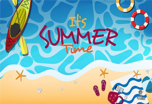 Summer Boats Cartoon Backdrops