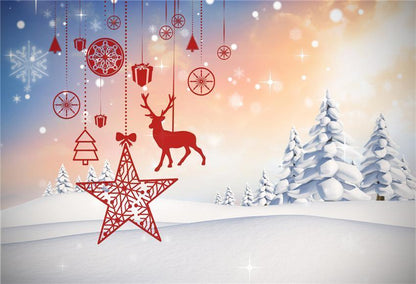 Winter Snow Backdrops Christmas Photos