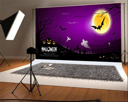 Pumpkin Halloween Ghost Backdrop for Photo Studio