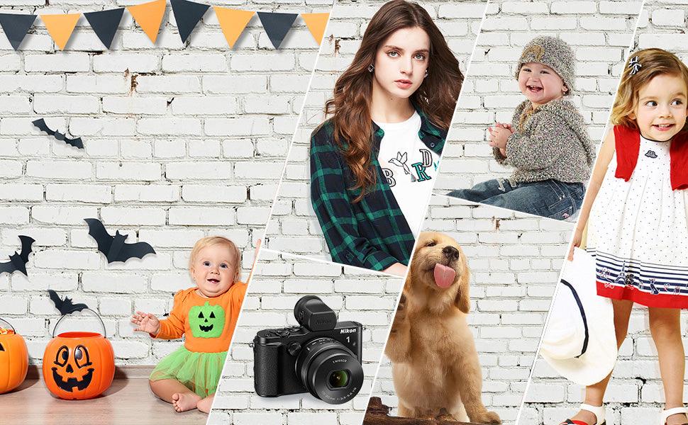 Star Backdrop Retro Brick Wall Backdrop for Studio