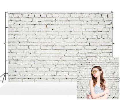 Star Backdrop Retro Brick Wall Backdrop for Studio