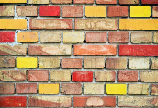 Colorful Brick Wall Backdrop for Party
