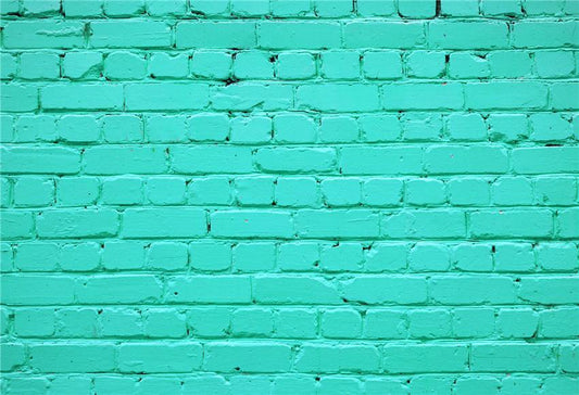 Mint Brick Wall Portrait PHOTO Backdrop for Party