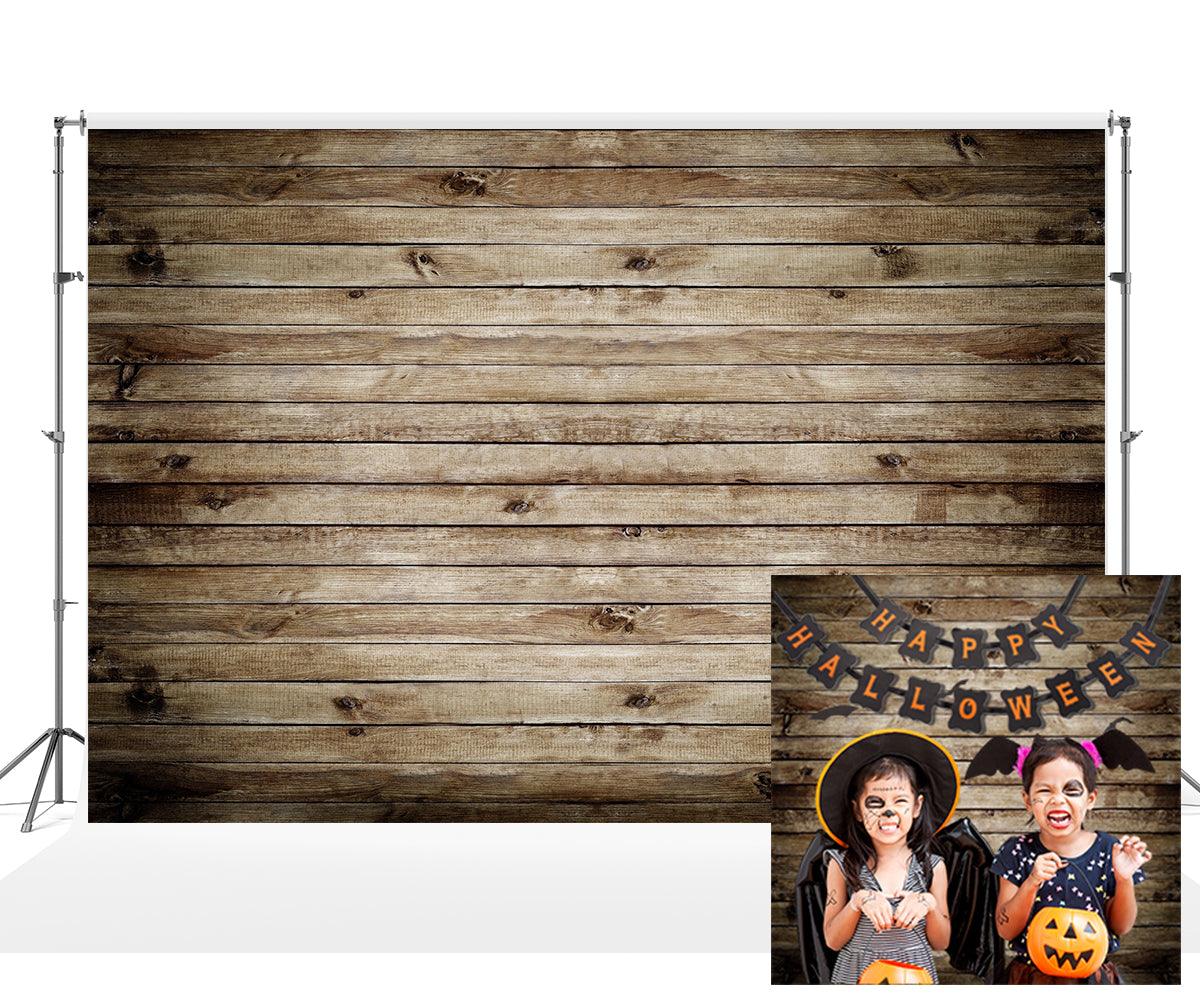 Brown Retro Wood Wall Backdrop for Photography
