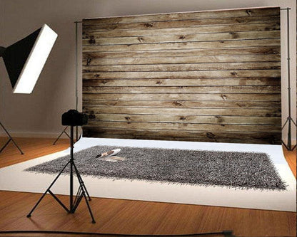 Brown Retro Wood Wall Backdrop for Photography