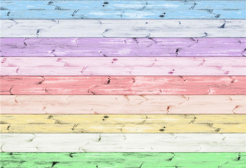 Multicolor Wood Texture Photography Backdrop