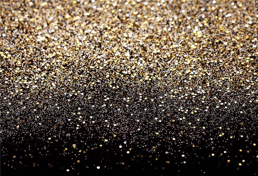 Bokeh Shiny Gold Polka Prom Backdrop for Photography