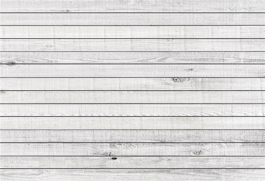 White Wood Wall Portrait Photography Backdrop for Studio