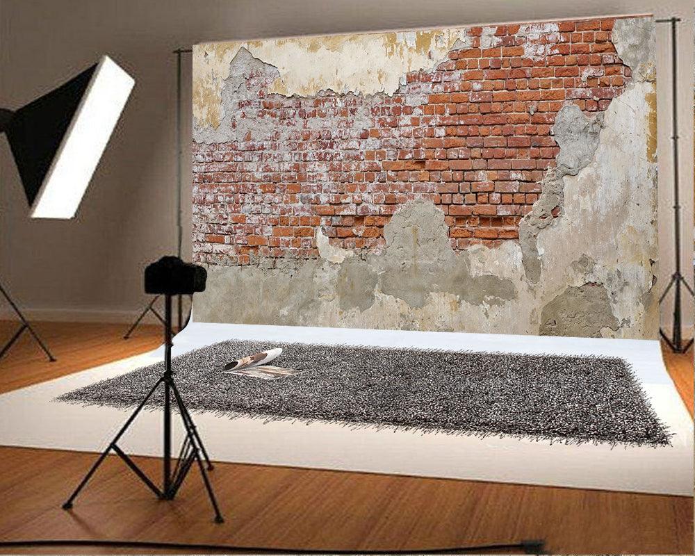 Concrete Brick Wall Background Digital Background for Photo Studio HJ11208