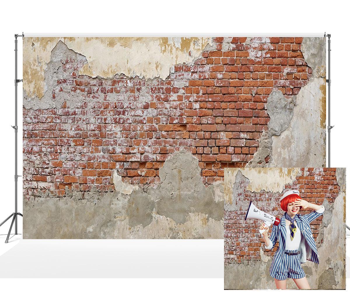 Concrete Brick Wall Background Digital Background for Photo Studio HJ11208