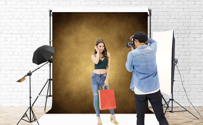 Bright Brown Abstract Wedding Portrait Backdrop for Photographer