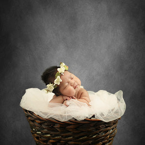 Black of Grey Abstract Backdrop for Studio Prop Newborn