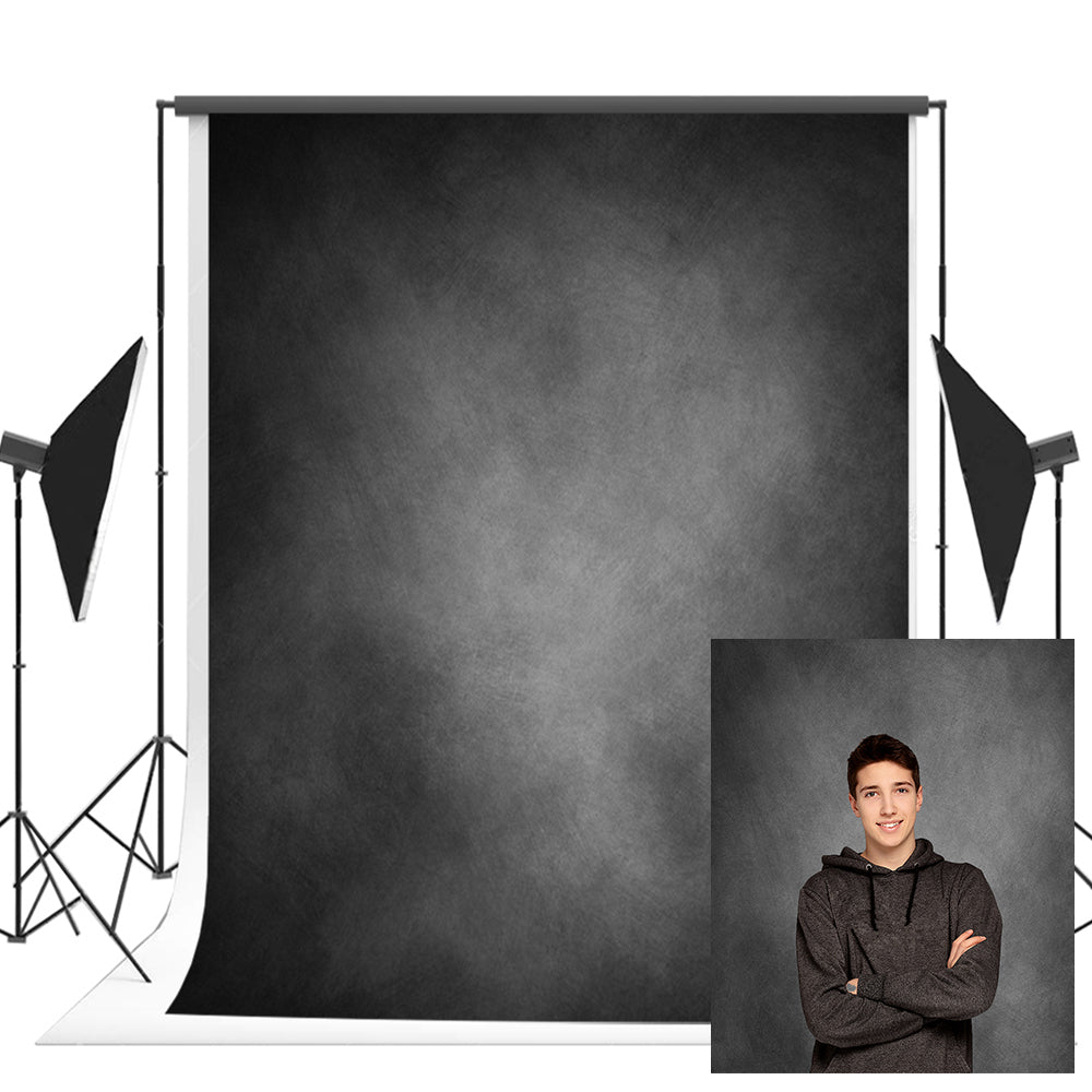 Black of Grey Abstract Backdrop for Studio Prop Newborn