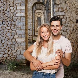 Senior Bricks Dark Door Photo Backdrop Architecture Background for Photo Studio K15418