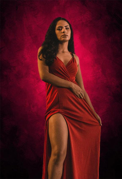 Scarlet?Dark Abstract Photography Backdrop for Photographers