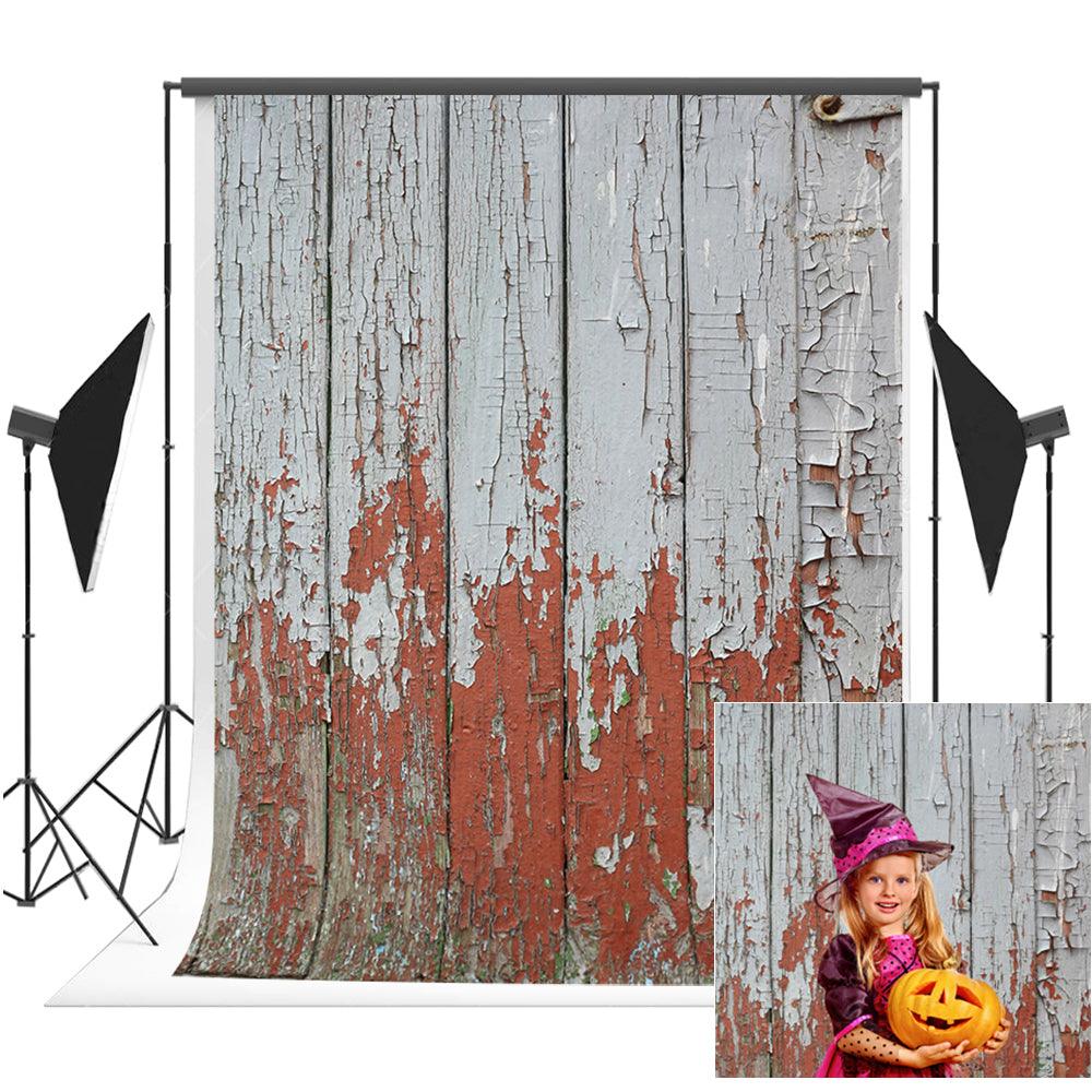 Old Weathered Grey Wood Backdrop Background for Photo Studio K16251