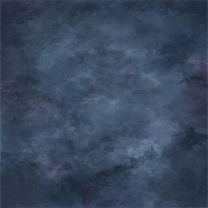 Dark Blue Mottled Abstract Fabric Backdrop for Photography