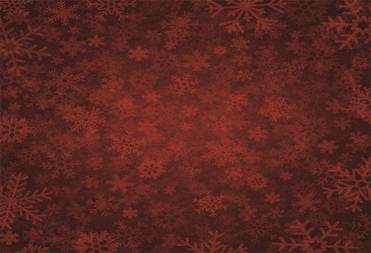 Burgundy Snowflake Christmas Photo Booth Prop Backdrops