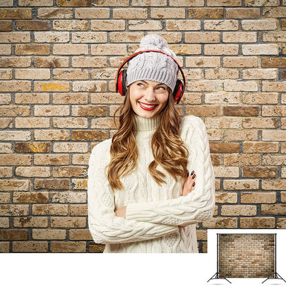 Brown Brick Wall Photography Backdrops