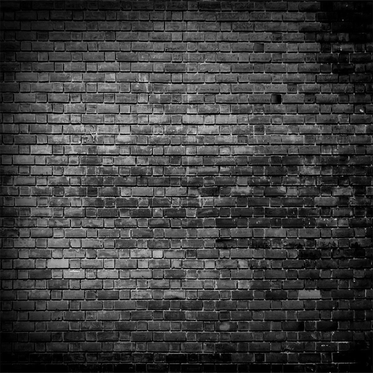 Black Brick Texture Wall Photography Backdrops