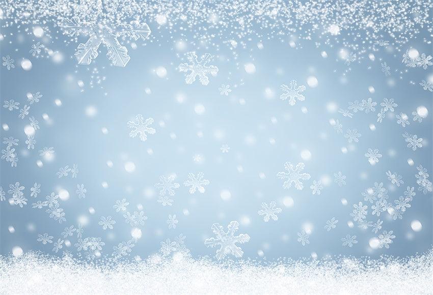 Winter Snowflake Christmas Photography Backdrops for Picture