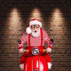 Bricks Wall With Lighting Printing Backdrop Background for Photography KH02292