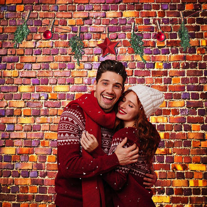 Brick Wall Red Bricks Wall Texture Background for Photo Video Studio KH02480