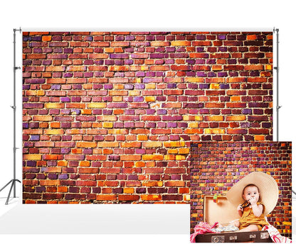 Brick Wall Red Bricks Wall Texture Background for Photo Video Studio KH02480