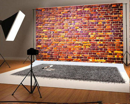 Brick Wall Red Bricks Wall Texture Background for Photo Video Studio KH02480