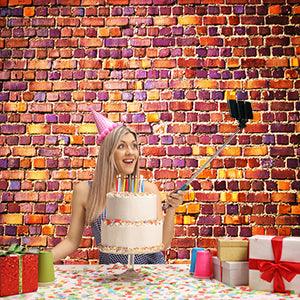 Brick Wall Red Bricks Wall Texture Background for Photo Video Studio KH02480