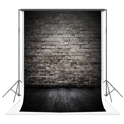 Retro Black Brick Wall Photography Backdrop Portrait Background for Photography KH02555
