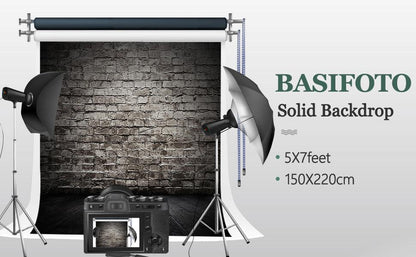 Retro Black Brick Wall Photography Backdrop Portrait Background for Photography KH02555