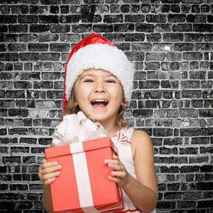 Black White Gray Brick Pattern Backdrop for Photo Studio Photography KH03376