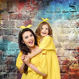 Graffiti Brick Wall Photography Backdrop Hip Hop Photo Background Photo Booth Props KH03511