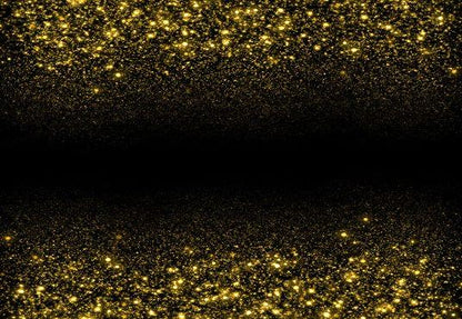 Black Gold Bokeh Sparkle Backdrop Photo Booth Background Hanging KH06117