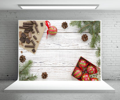 Christmas Wood Backdrop for Photography