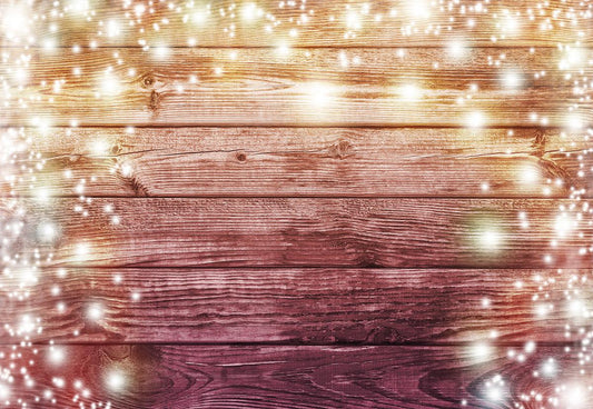 Light Snowflake Wood Wall Photography Backdrop for Christmas