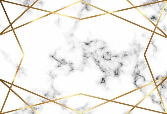 Grey Texture White Marble Gold Line Photo Studio Backdrop