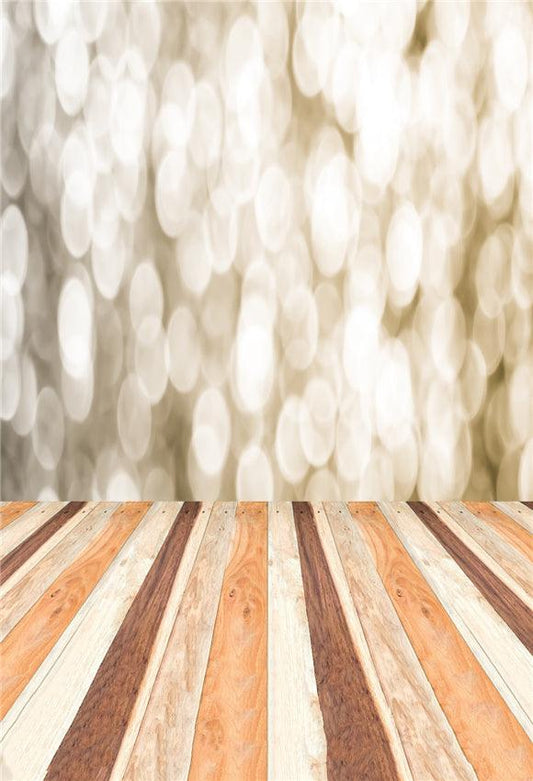Bokeh Wood Floor Photography Backdrops for Studio