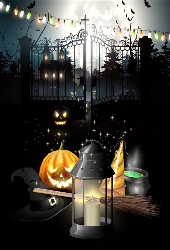 Door of Hell Magic Halloween Photo Backdrops