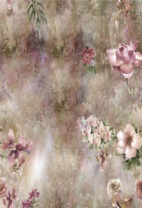 Vintage Floral Pink Backdrops