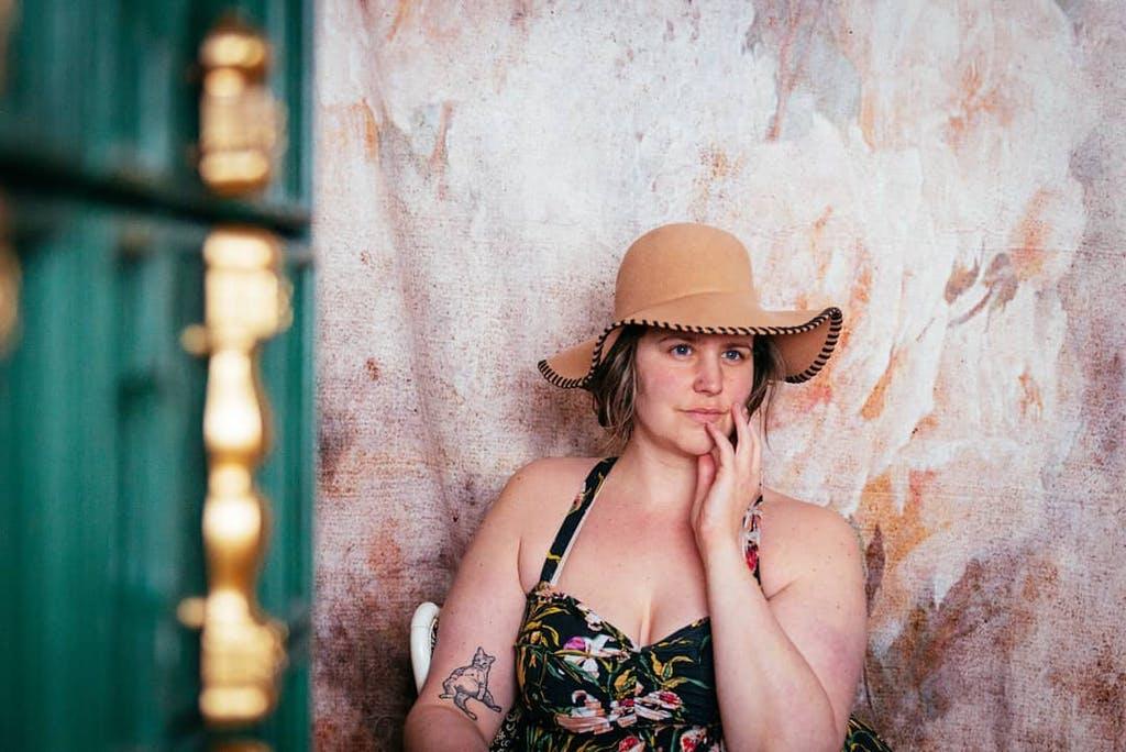 Retro Palace Floral Portrait Backdrop for Photographer