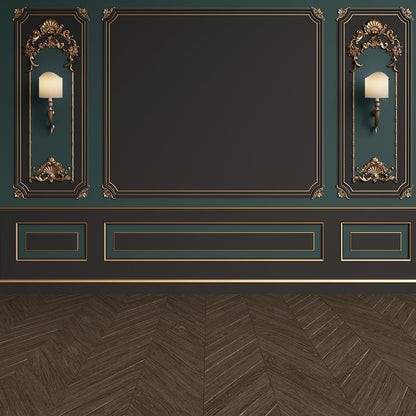 Dark Blue Black Wooden Floor Backdrop Backdrop for Wedding