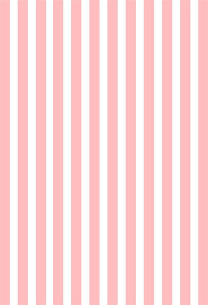 Pink and White Stripes Birthday Backdrops for Photography Prop