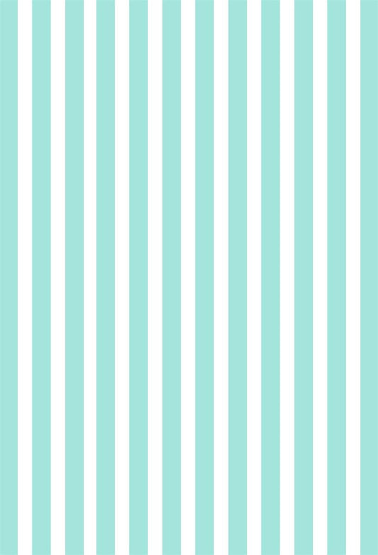 Mint and White Stripes Photo Background Fabric Backdrops