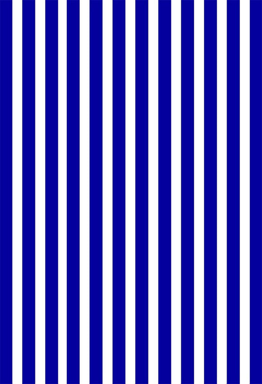 Blue and White Stripes Party Table Banner Photography Backdrop