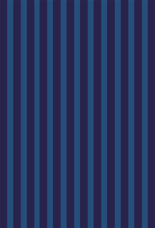 Dark blue and Light blue Stripes Portrait Fabric Photography Backdrops