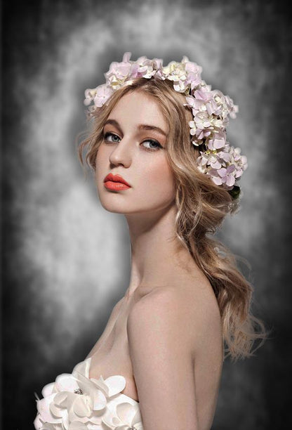 Printed Light In Center Dark Abstract Old Master Photography Backdrop